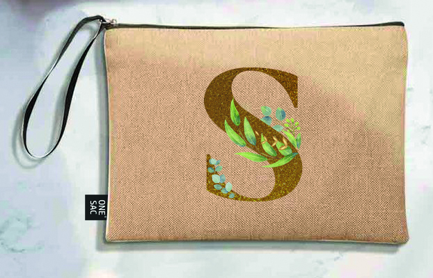 Bolso de mano letra s una pieza (diseño variado) (25×18×1 )